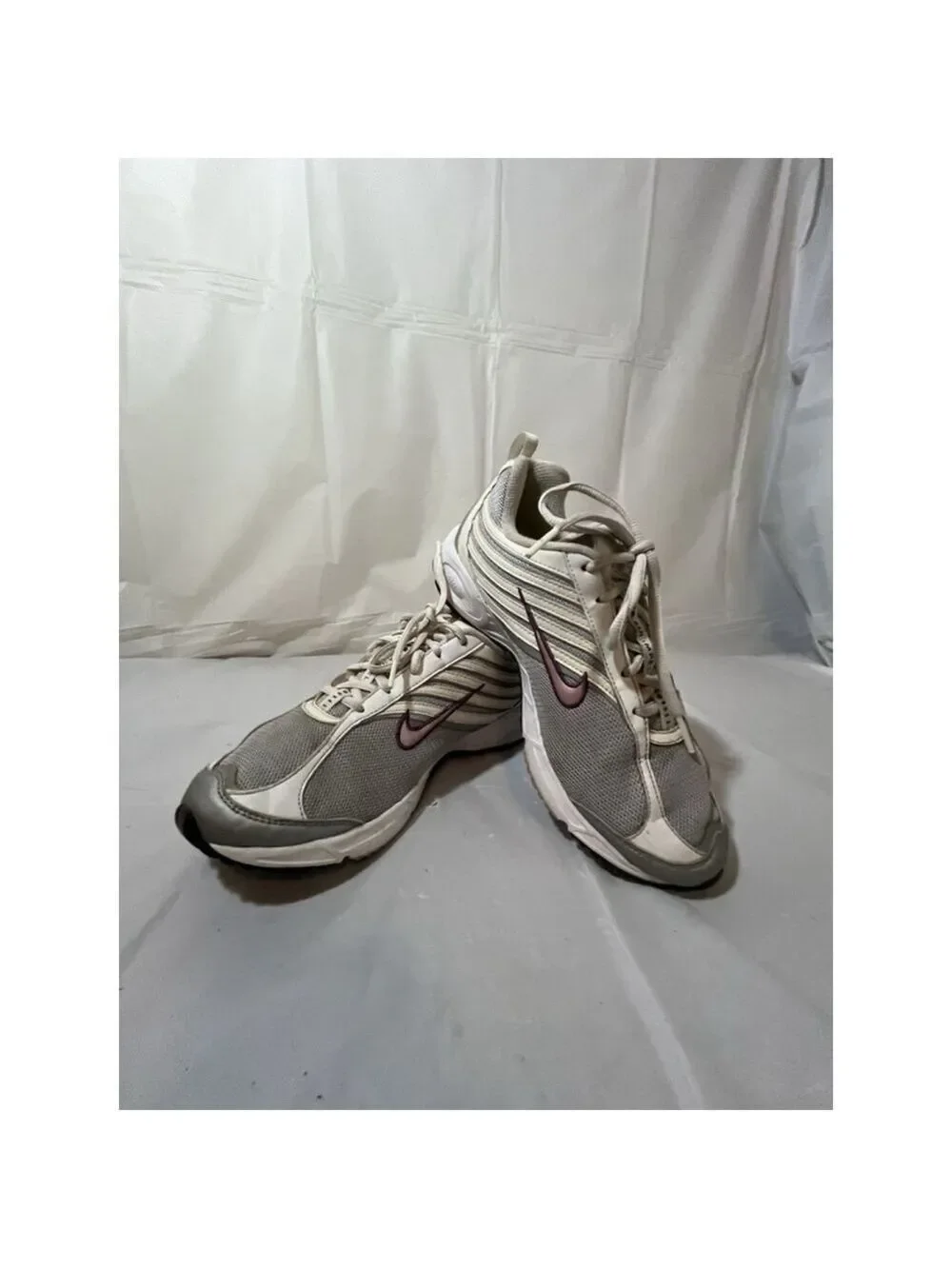 Nike Women Shoe Air Impel II Size 8.5 White Silver Walking Sneaker nike 312932-0